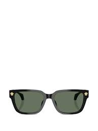 Versace Medusa Square Frame Sunglasses – Matte Black