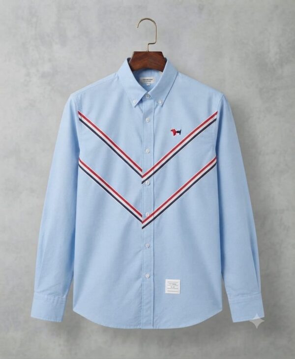 Thom Browne Stripe Shirt – Sky Blue