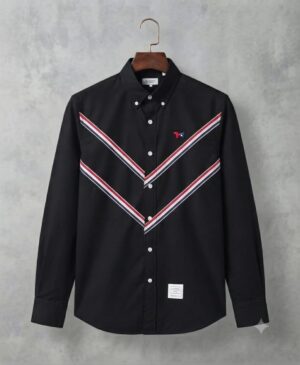 Thom Browne Stripe Shirt – Black